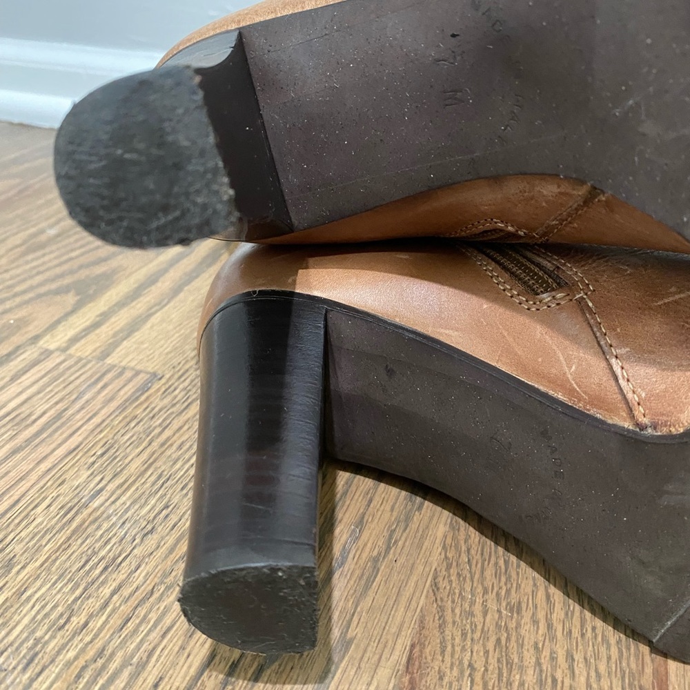 Eddie Bauer Womens Boots, Cognac, Leather Upper & Lining, Made in Italy, Size 7M - Picture 5 of 8